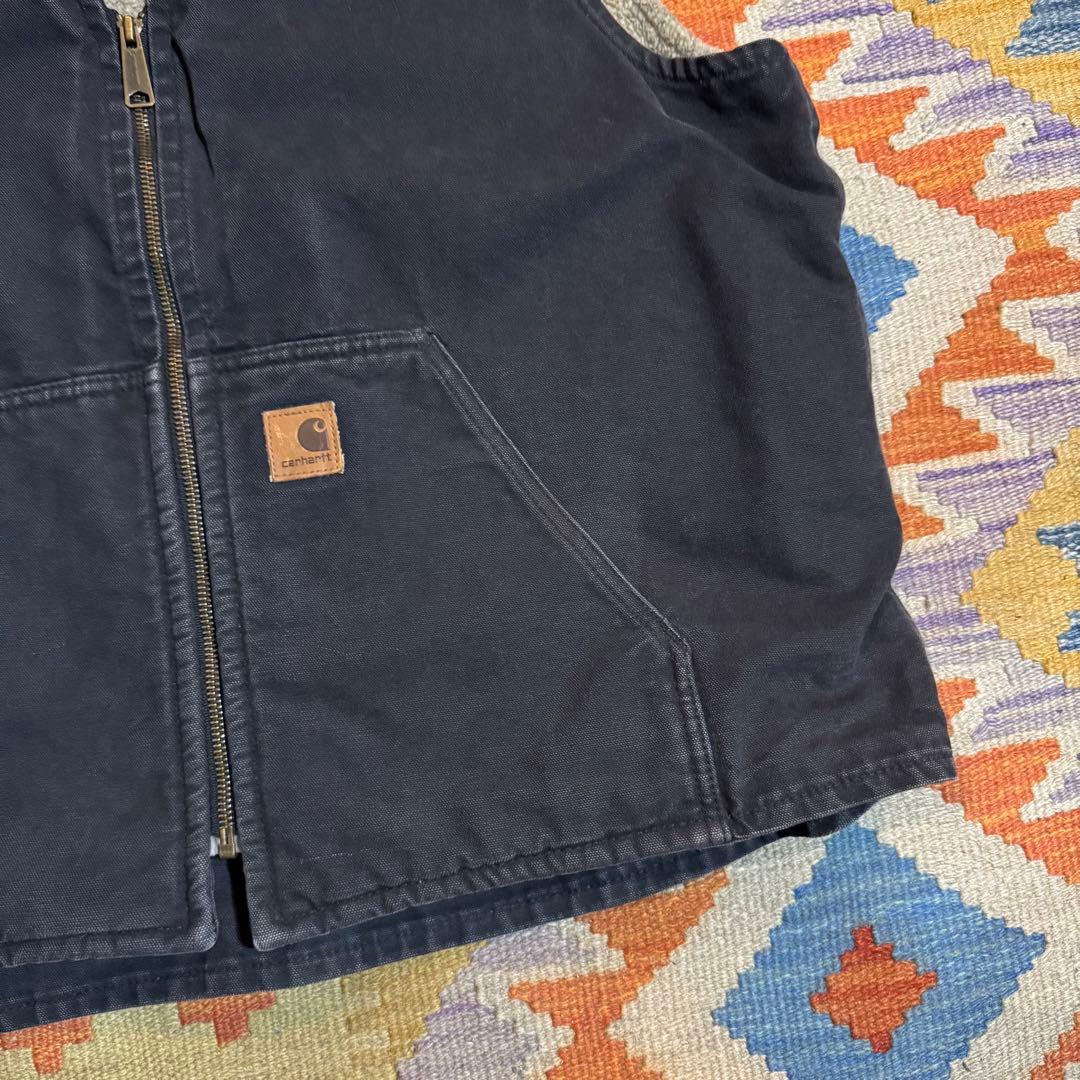 Carhartt ダークグレー ジップアップベスト
