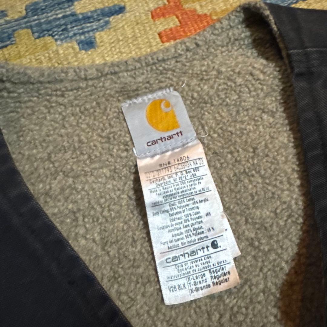 Carhartt ダークグレー ジップアップベスト