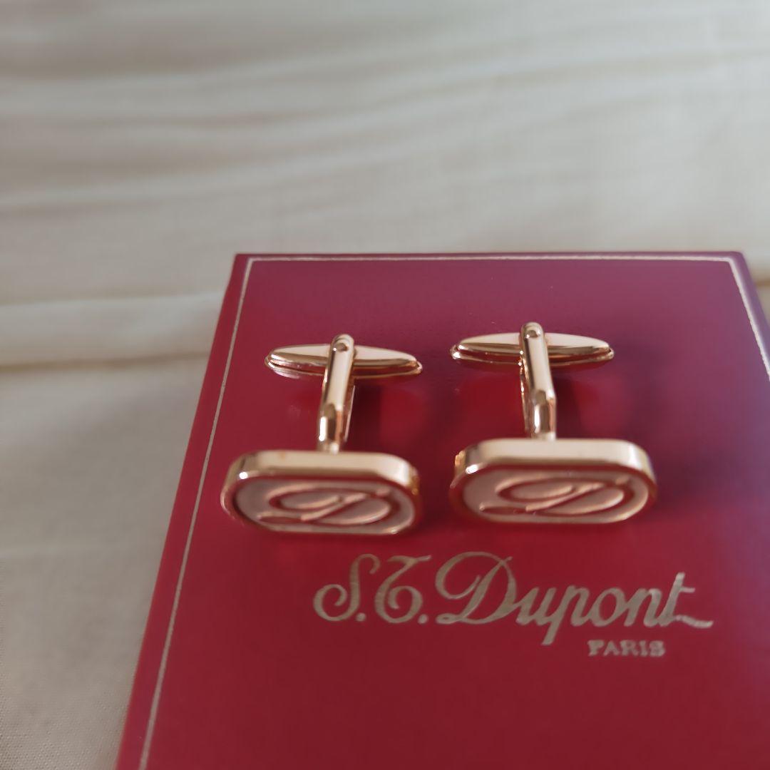 【極美品】デュポン　Ｄロゴ　カフス　ゴールド　シルバー　セット　カフリンクス