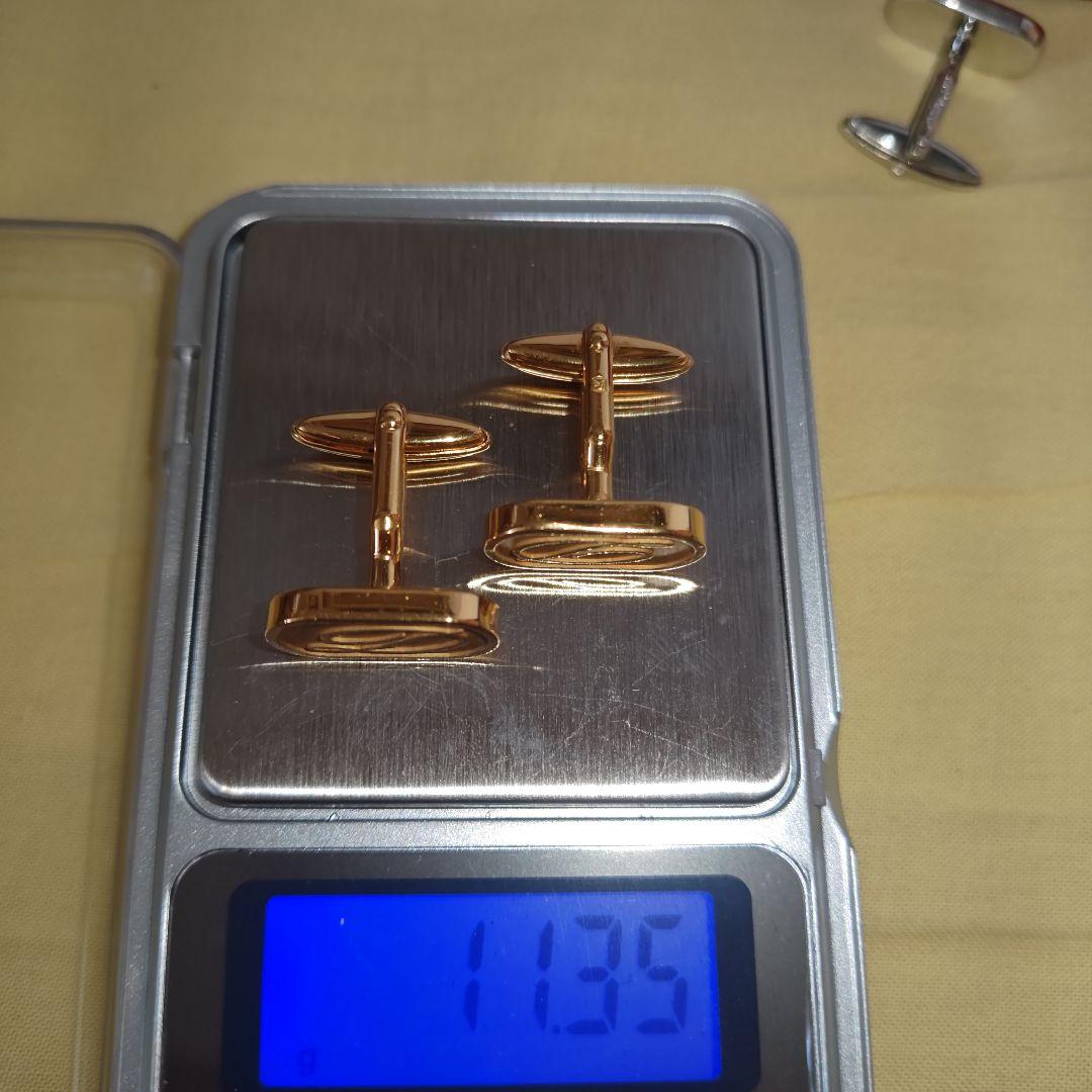 【極美品】デュポン　Ｄロゴ　カフス　ゴールド　シルバー　セット　カフリンクス