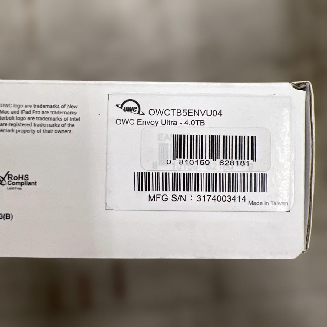 510388Envoy Ultra Thunderbolt 5外付けSSD4TB