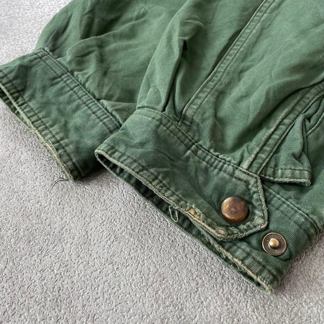 90s LANDS’END Leather Collar Hunting XL