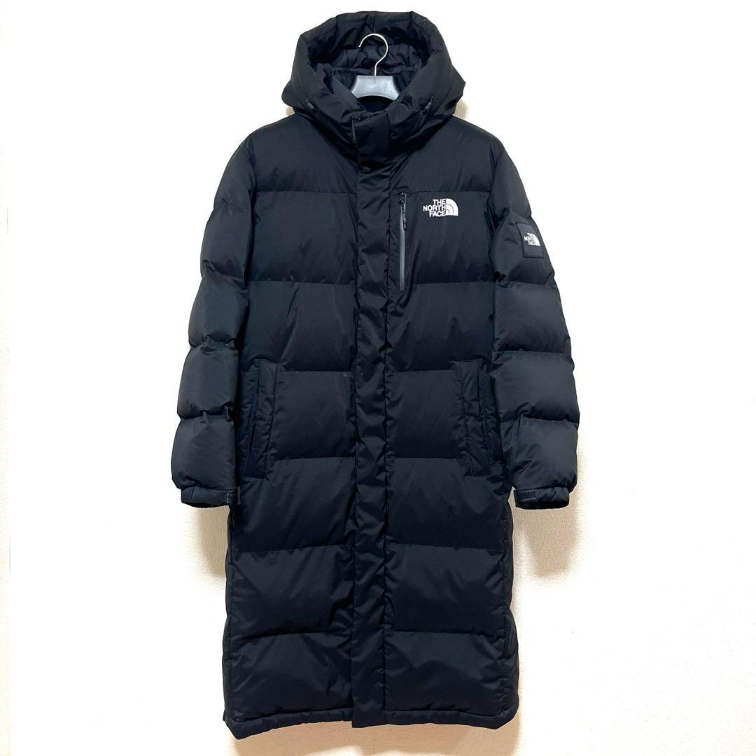 ノースフェイス ロングダウンジャケット メンズXL ブラック ベンチコート
