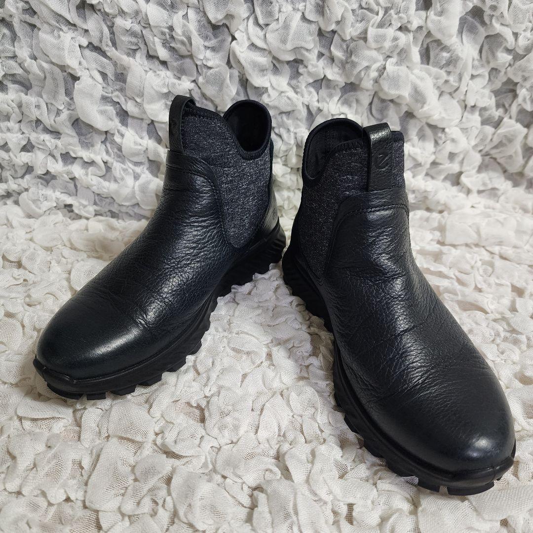 ほととぎす美品 エコー ゴアテックス サイドゴア チェルシー ブーツ