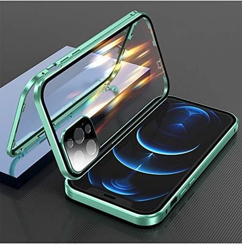 iPhone15pro カメラ保護両面クリアケース　ゴールド　スマホケース