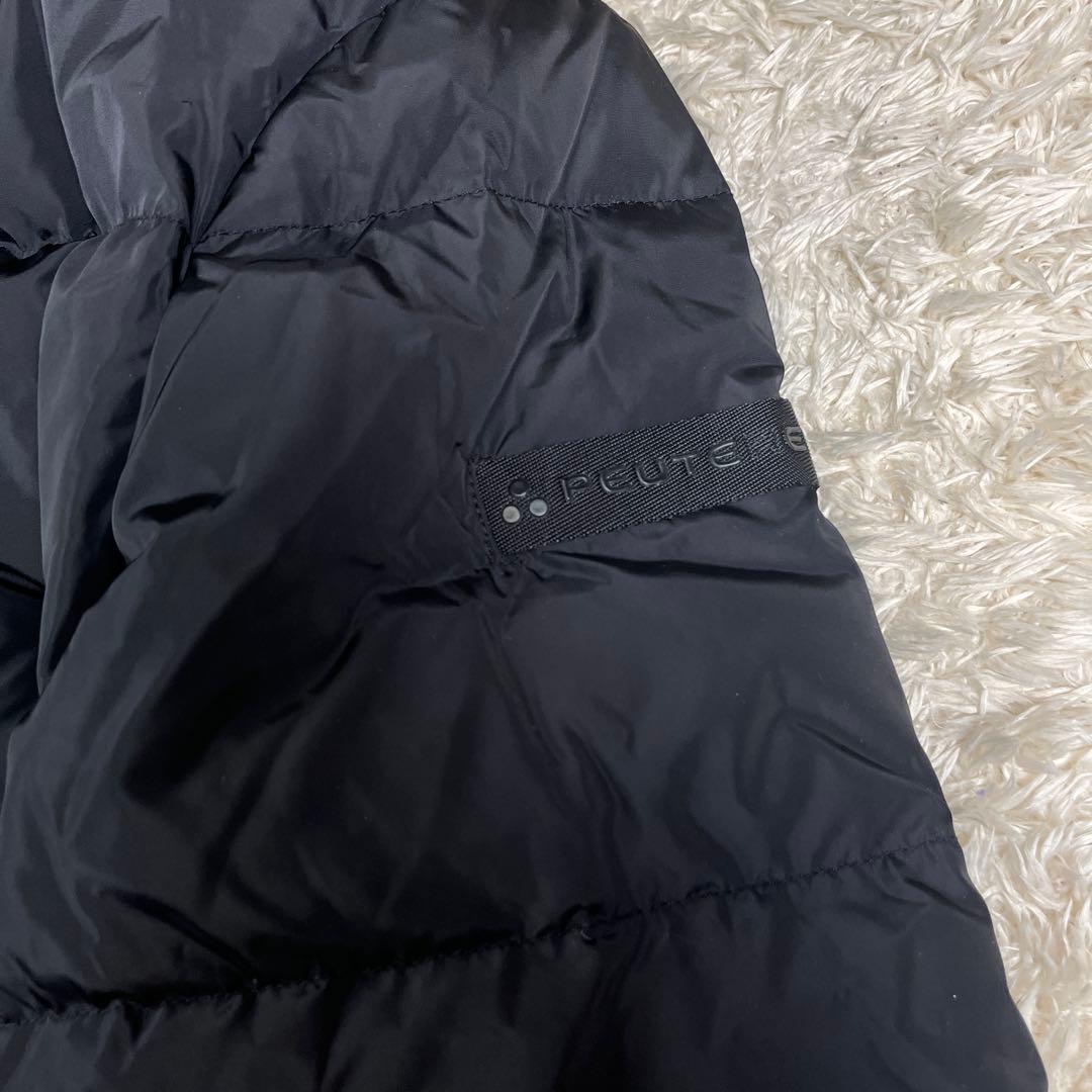 PEUTEREY ピューテリー フード付き ダウンジャケット Lサイズ ブラック