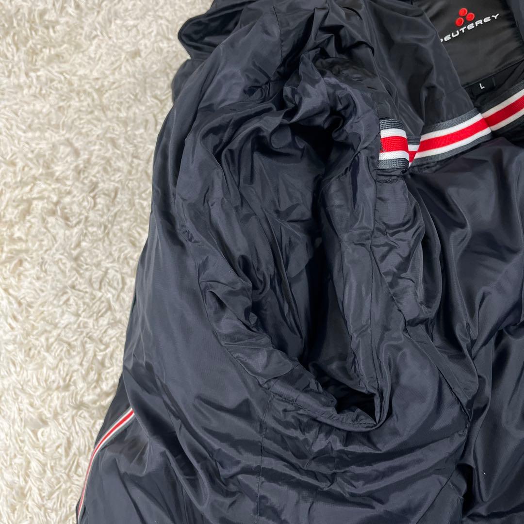 PEUTEREY ピューテリー フード付き ダウンジャケット Lサイズ ブラック