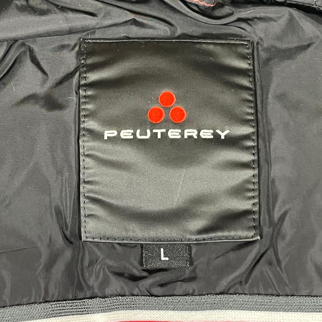 PEUTEREY ピューテリー フード付き ダウンジャケット Lサイズ ブラック