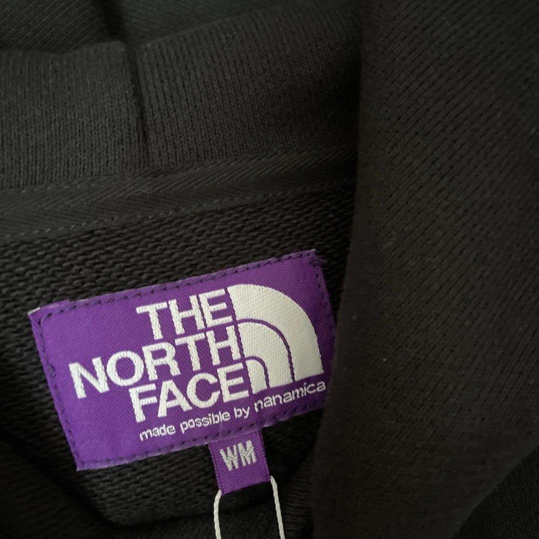新品タグ付きノースフェイスパープルレーベル フィールドフーディレディース