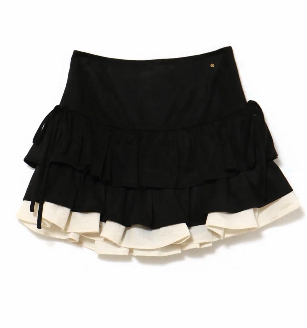 スカート S ANDMARY MEL GATHER SKIRT BLACK