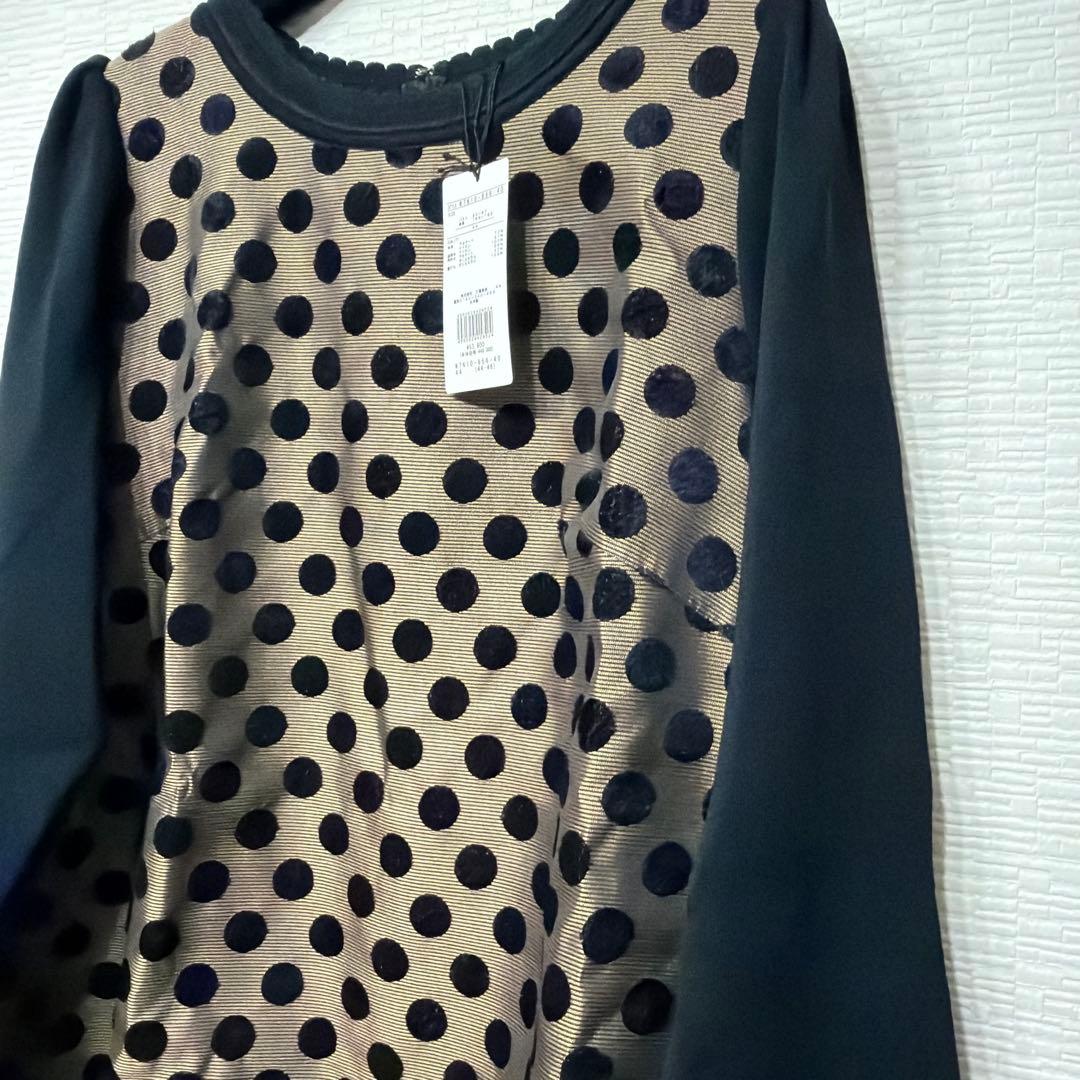 tobechicタグ付新品未使用ドット柄長袖チュニック ★size44★