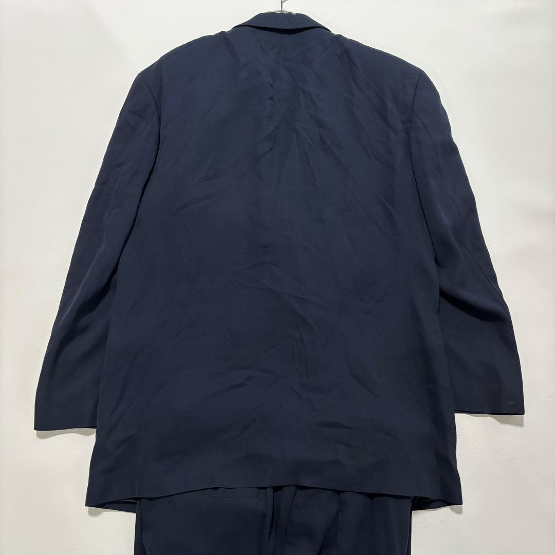 美品 希少 ヒューゴボス シルクウール 2XL スーツ セットアップ ダブル