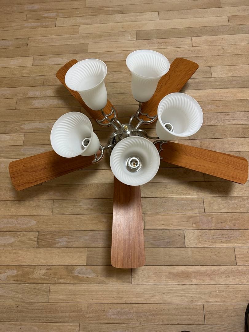 【直接引取可能】ODELIC 5枚羽根ライト付シーリングファン定価¥36,380
