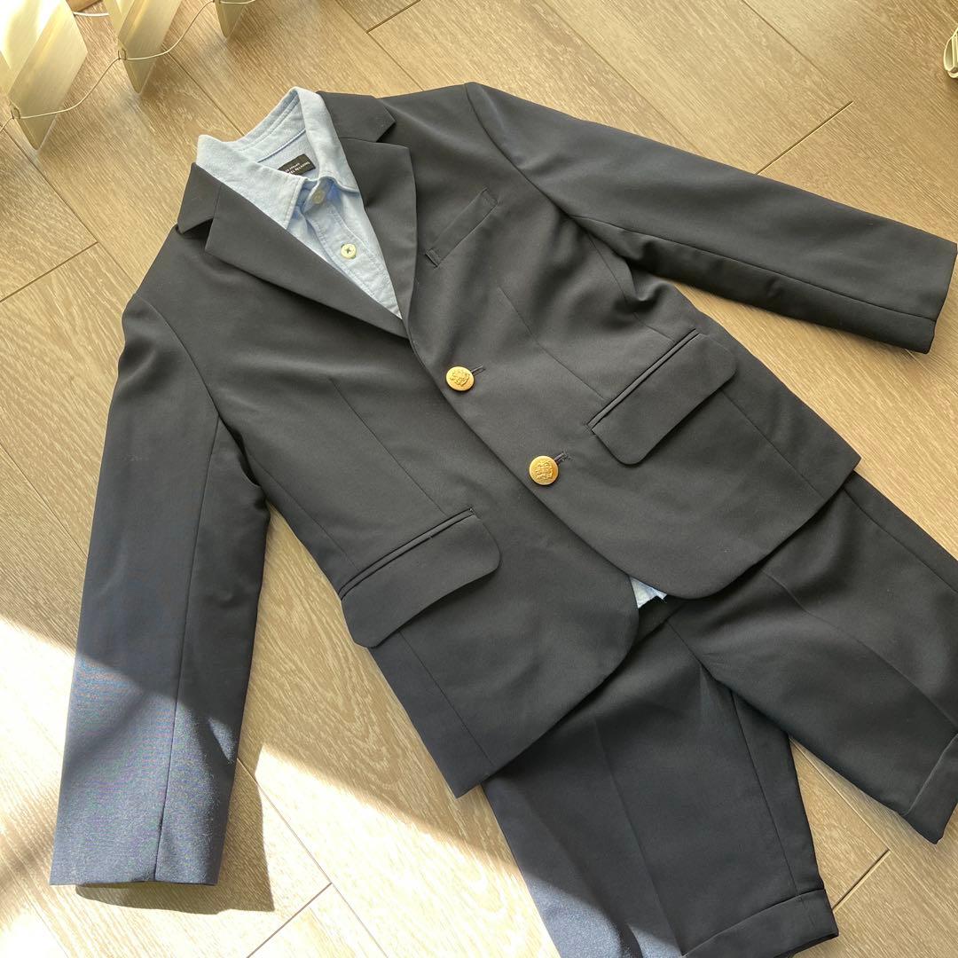 【美品】120cm スーツ ジャケット 子供 男の子 卒園式 入学式 セレモニー