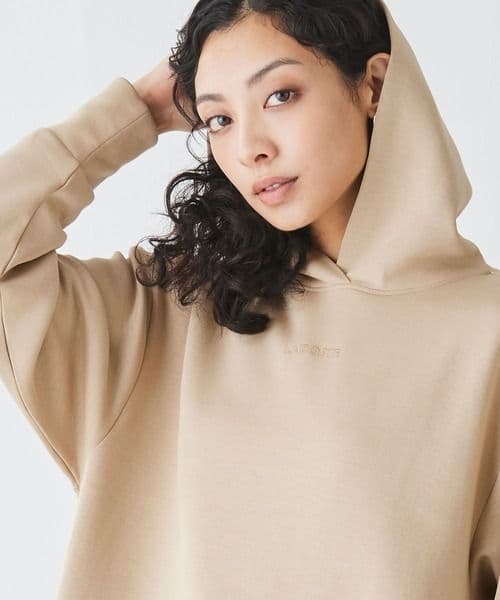 本日限定★LACOSTEフーディスウェットワンピース★L　24200円新品