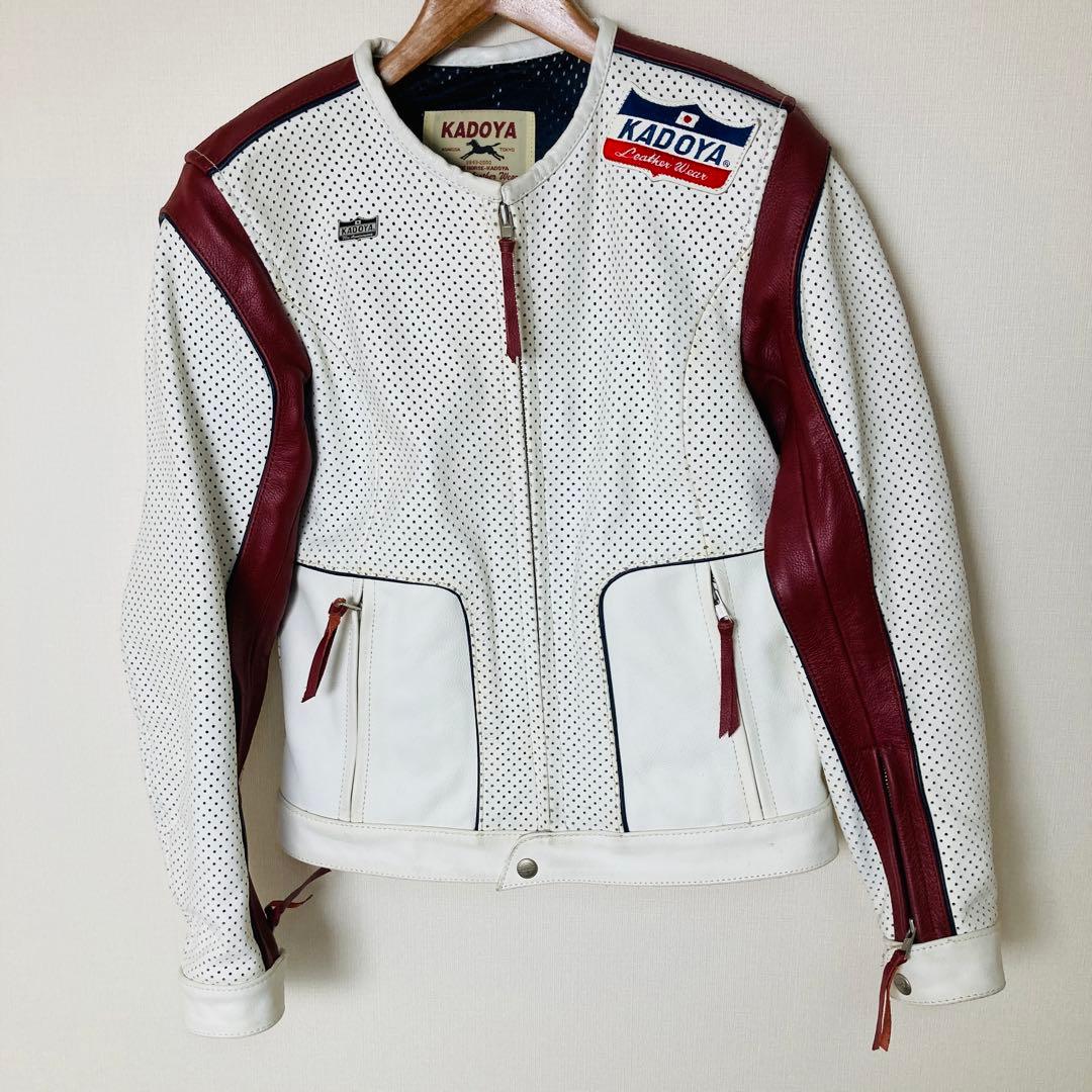 KADOYA カドヤ パンチングレザー ライダース ジャケット