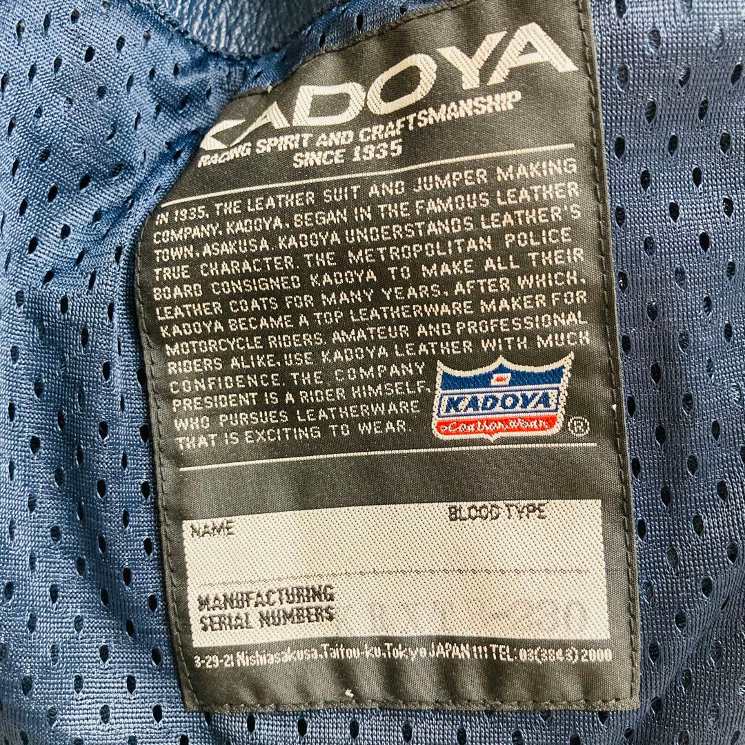 KADOYA カドヤ パンチングレザー ライダース ジャケット