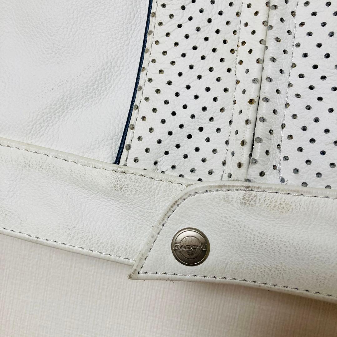 KADOYA カドヤ パンチングレザー ライダース ジャケット