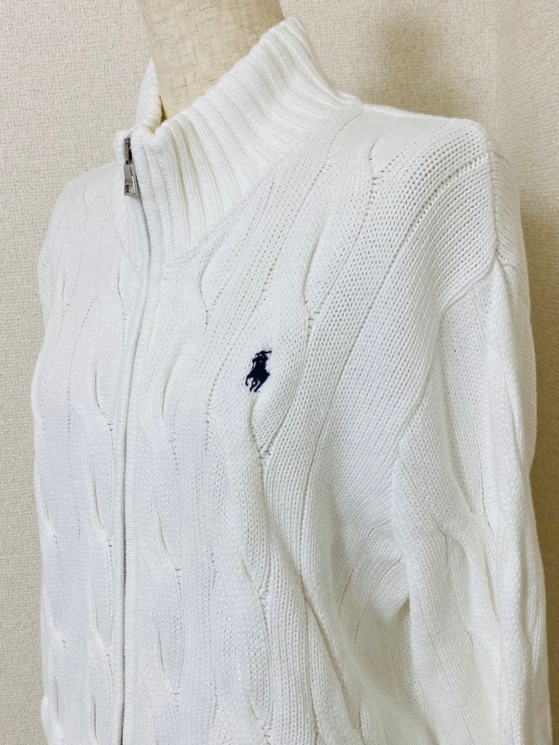 【極美品】POLO RALPH LAUREN ケーブル フルジップ ジャケット
