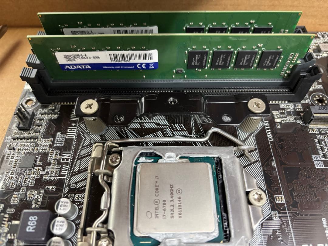 intel i7 6700 マザボメモリセット