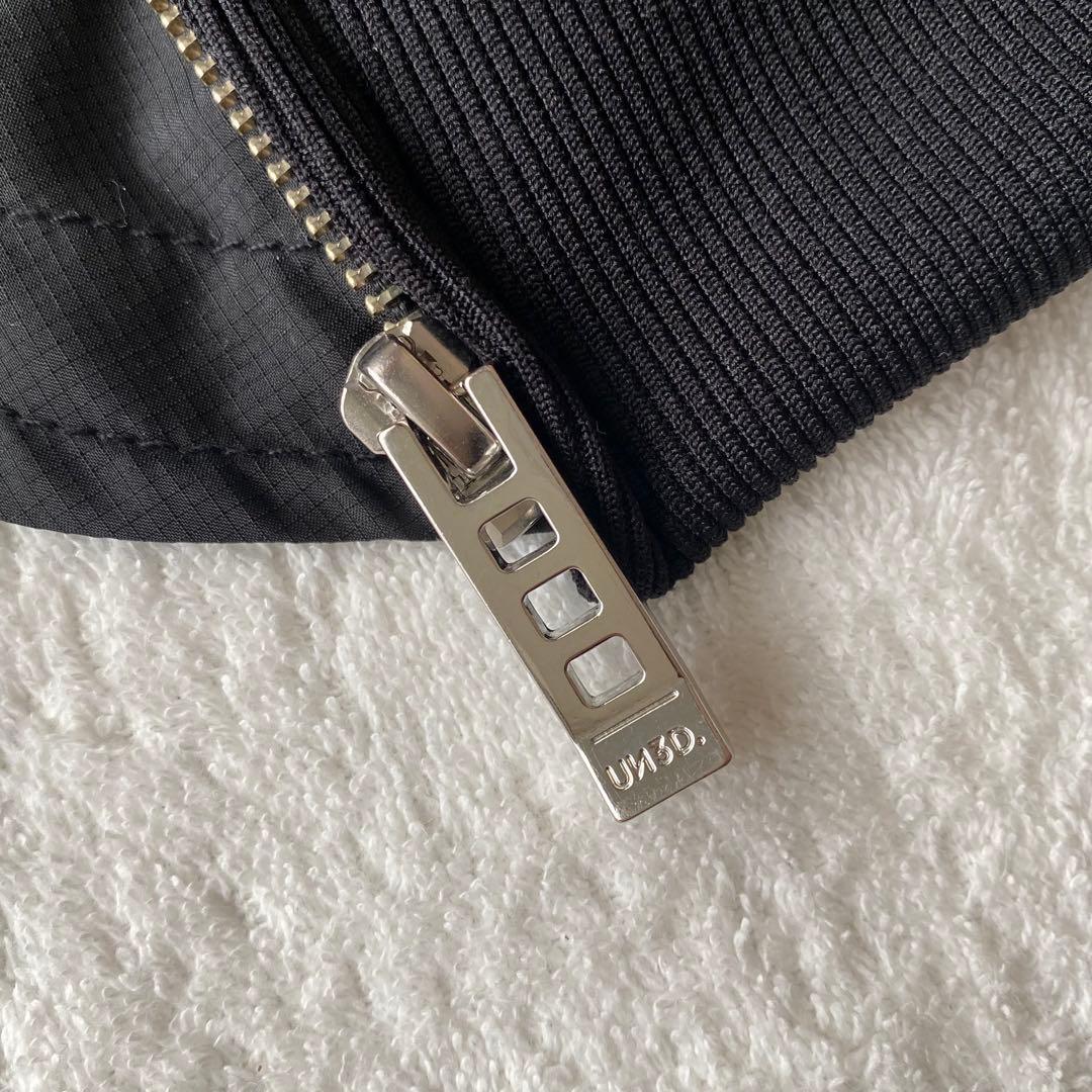 【美品】UN3D. アンスリード レイヤードキルティングブルゾン　36 ブラック