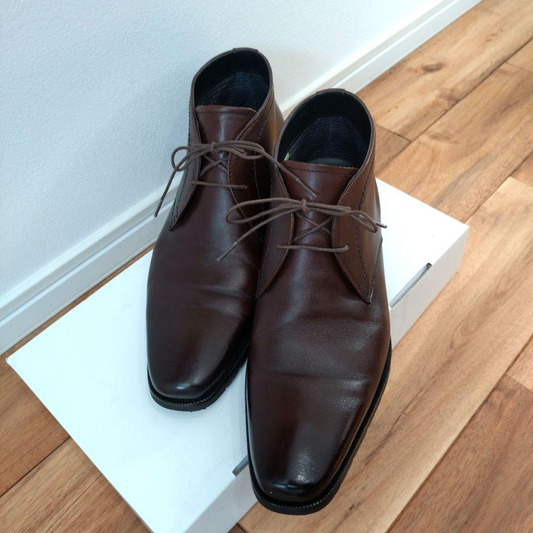 ✨️美品GORE-TEX チャッカブーツ ビジネスブラウン レザ ドレスシューズ