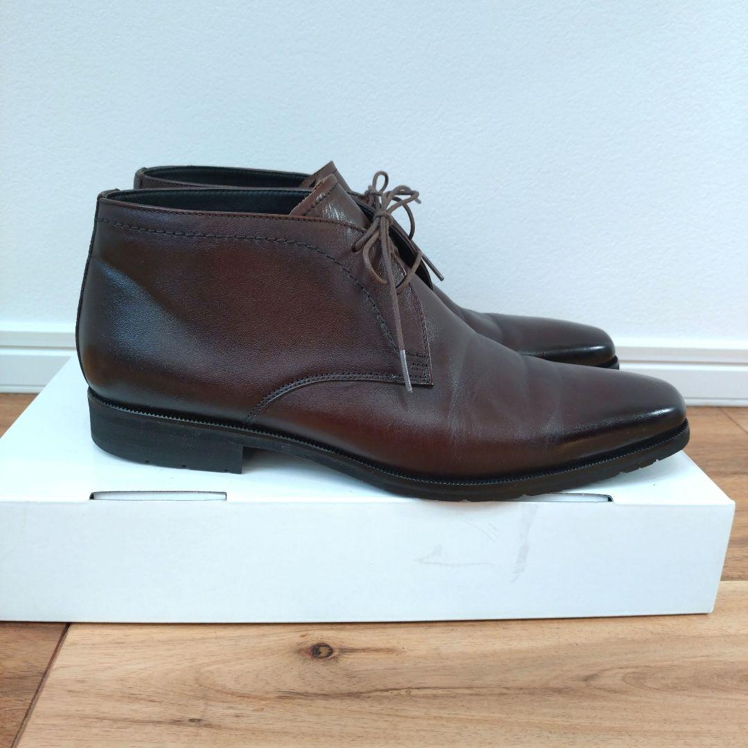 ✨️美品GORE-TEX チャッカブーツ ビジネスブラウン レザ ドレスシューズ