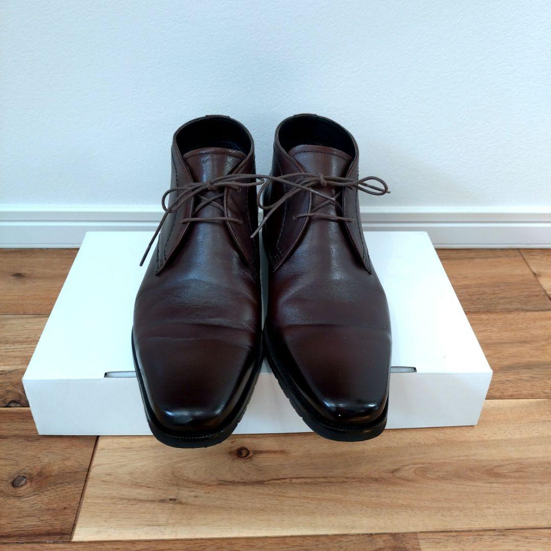 ✨️美品GORE-TEX チャッカブーツ ビジネスブラウン レザ ドレスシューズ