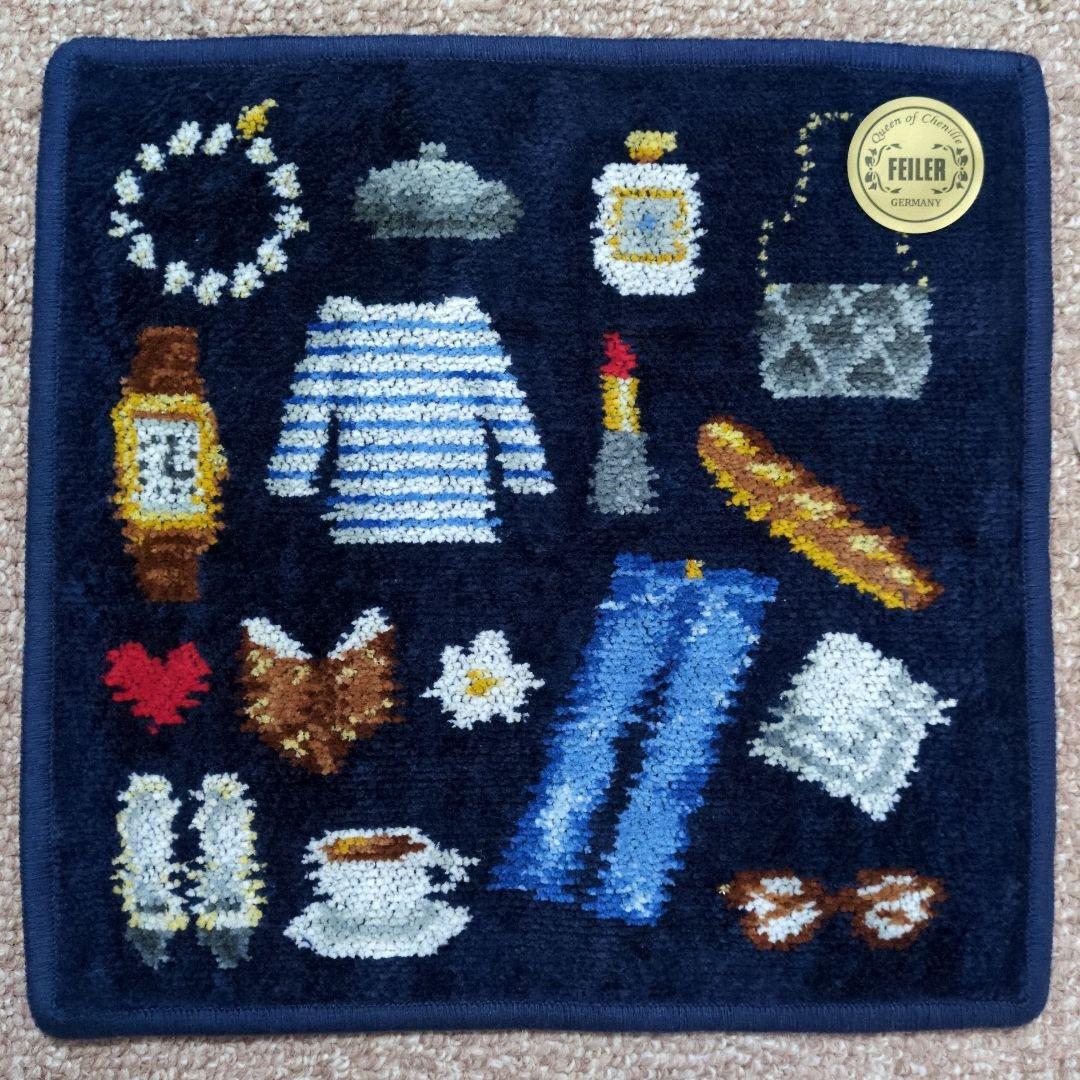 フェイラー ハンカチ イエナコラボ IENA 別注 ネイビー