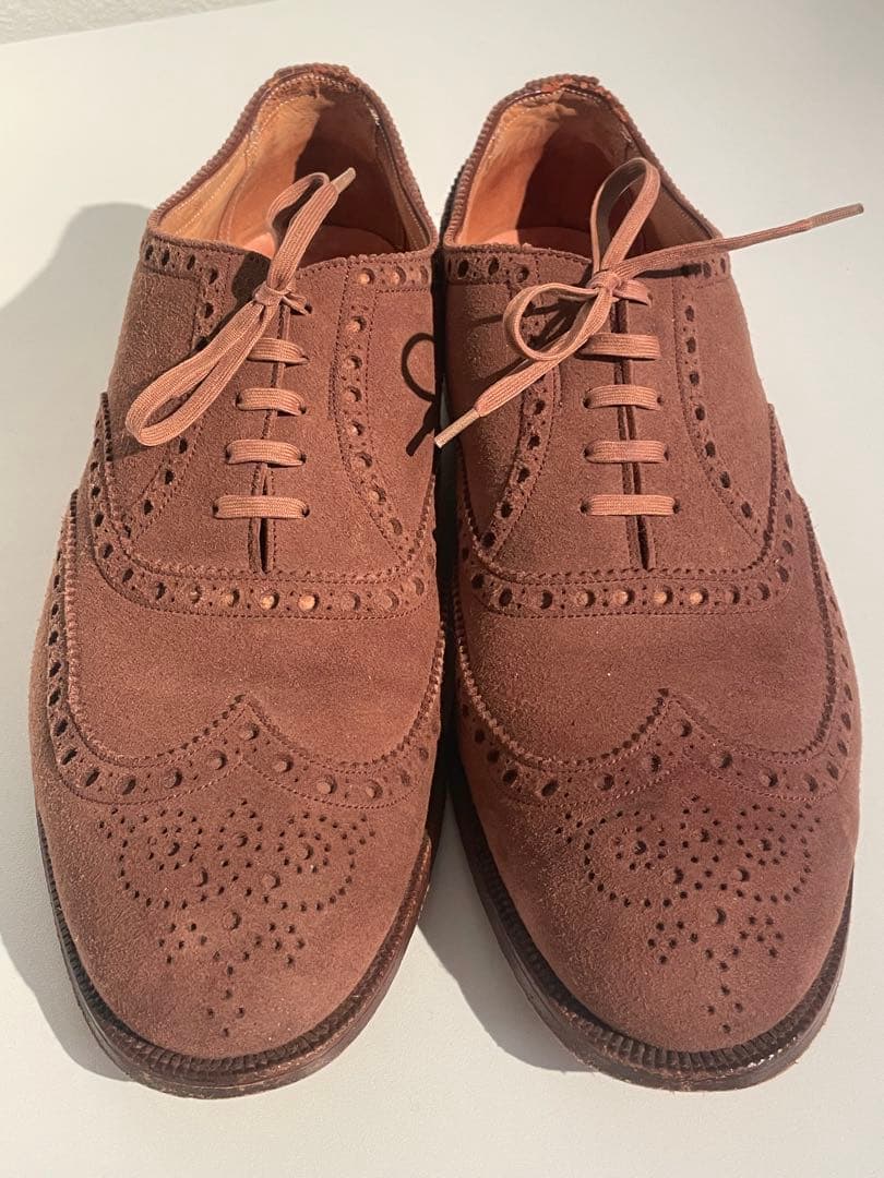 60年代 旧工場 エドワードグリーン 内羽根 フルブローグ8D ジョンロブ