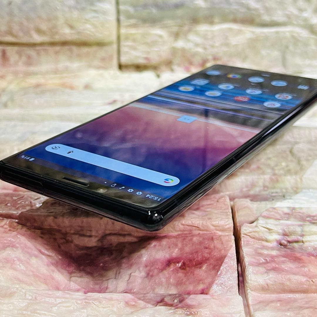 美品 SIMフリー Xperia1 64GB ブラック 電池良好