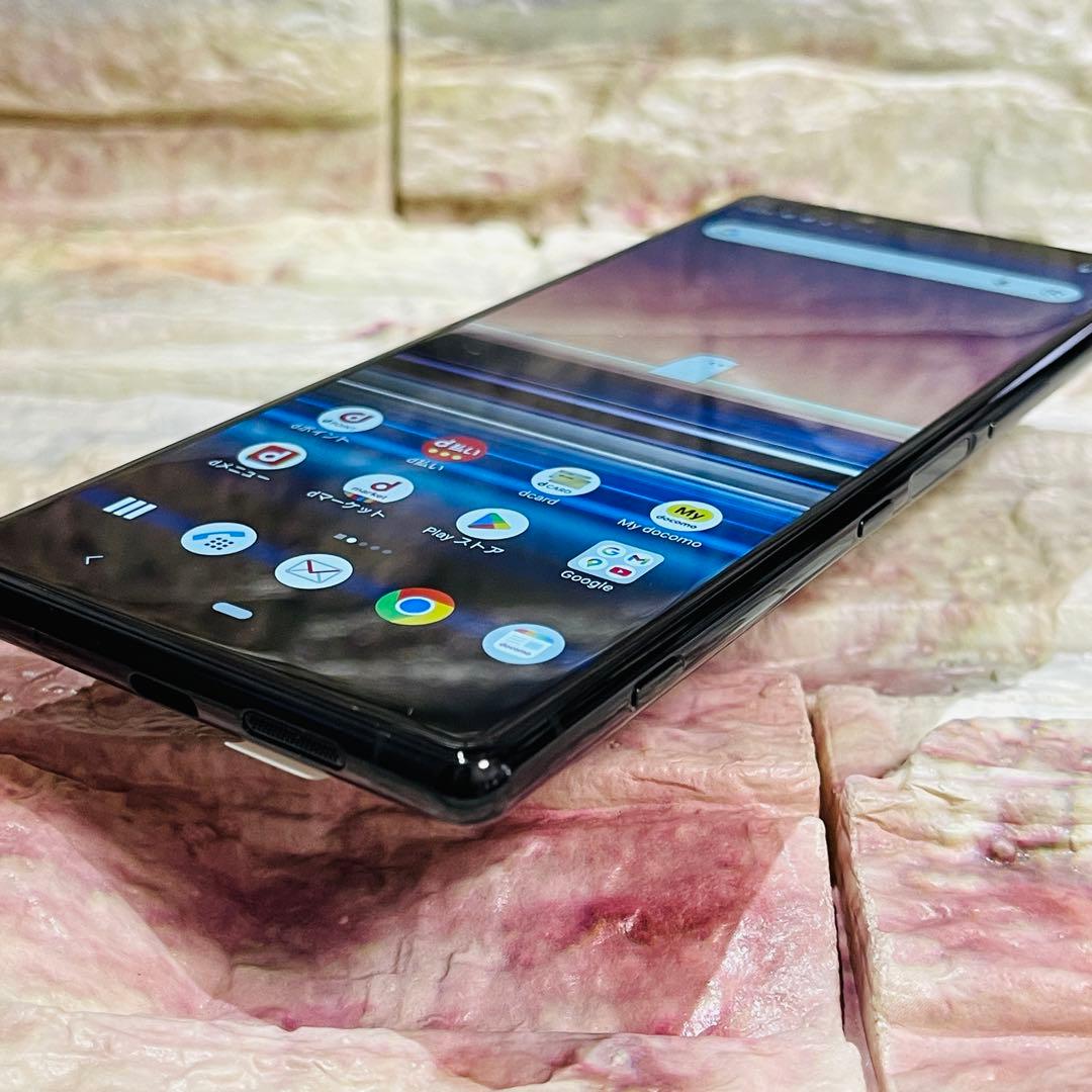 美品 SIMフリー Xperia1 64GB ブラック 電池良好