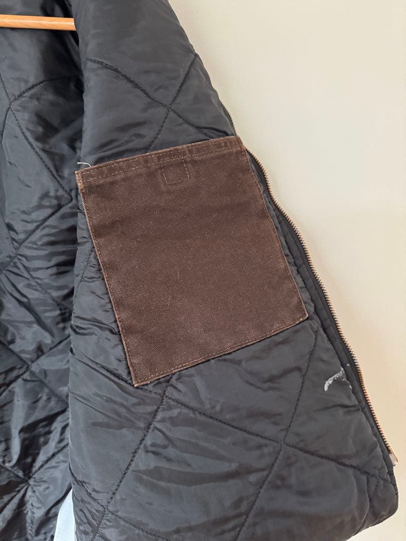 【大人気】良品 カーハート ダックベスト XL ダークブラウン ヴィンテージ