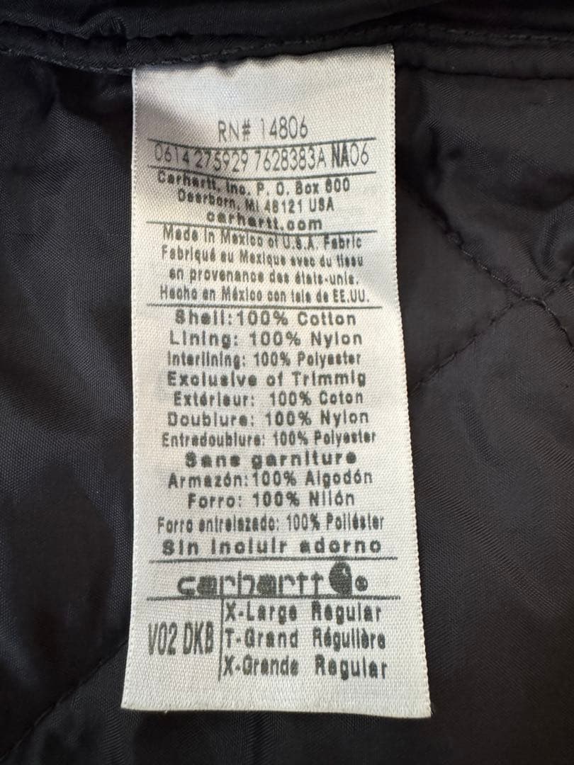 【大人気】良品 カーハート ダックベスト XL ダークブラウン ヴィンテージ