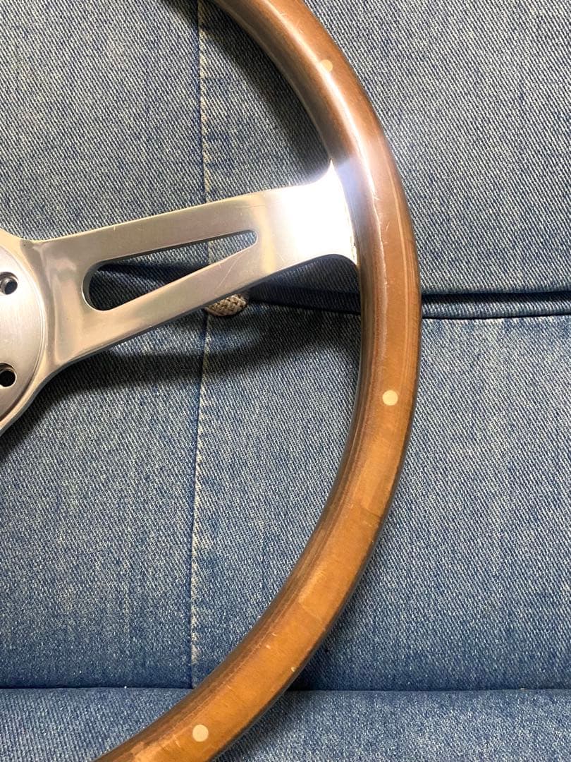 ウッドステアリング　365mm ハンドル　即納◎