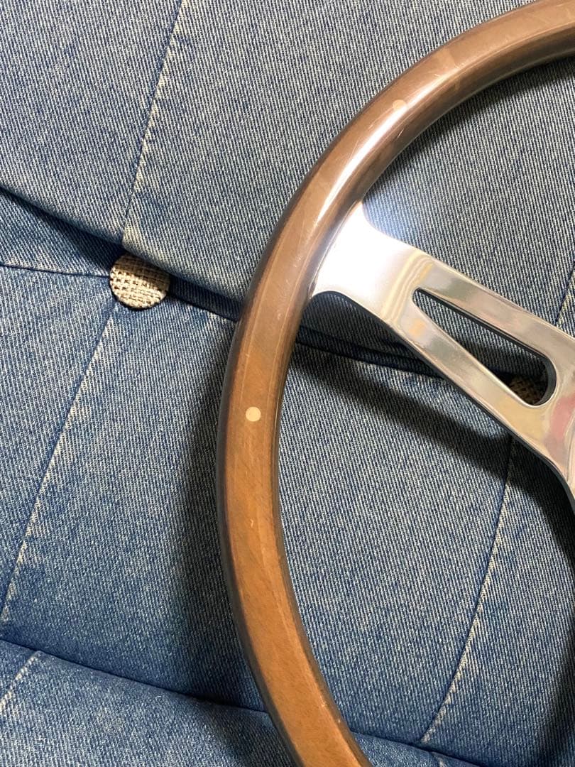 ウッドステアリング　365mm ハンドル　即納◎