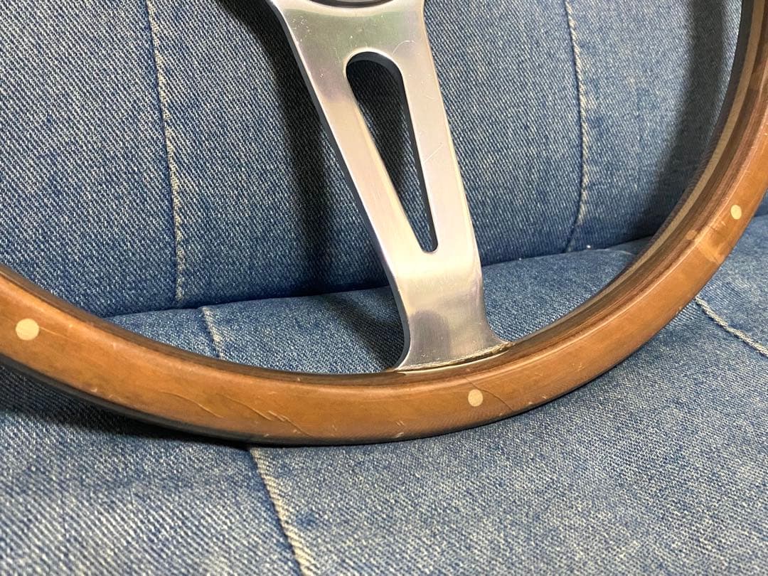 ウッドステアリング　365mm ハンドル　即納◎