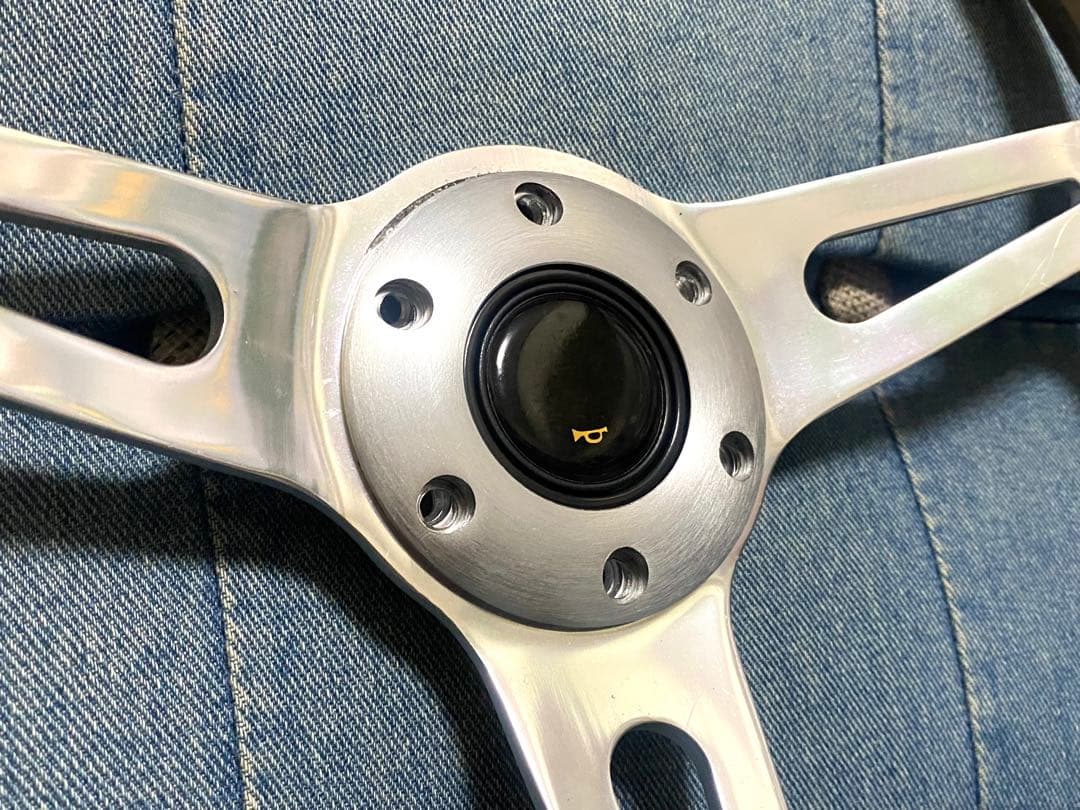 ウッドステアリング　365mm ハンドル　即納◎