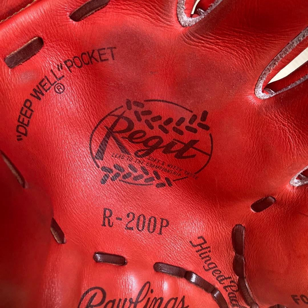 ホ*布様 Rawlings Ｒ200P オレンジ 硬式グローブ