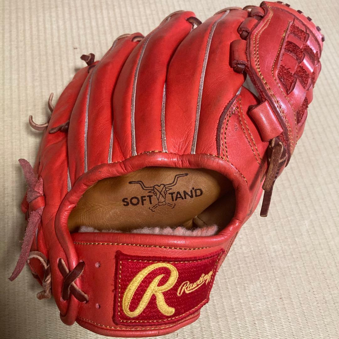 ホ*布様 Rawlings Ｒ200P オレンジ 硬式グローブ