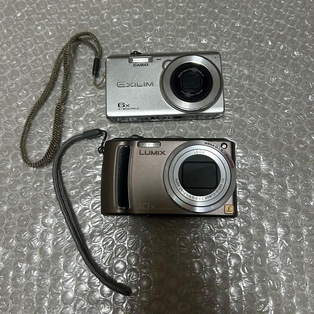 CASIO EXLIM Panasonic LUMIX デジカメ2点