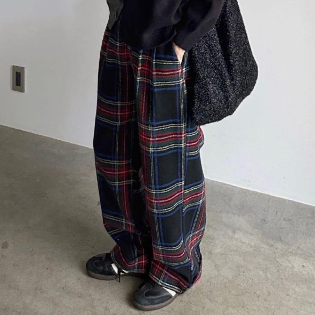 【タグ付き未使用】ARULLE roll up warm slacks