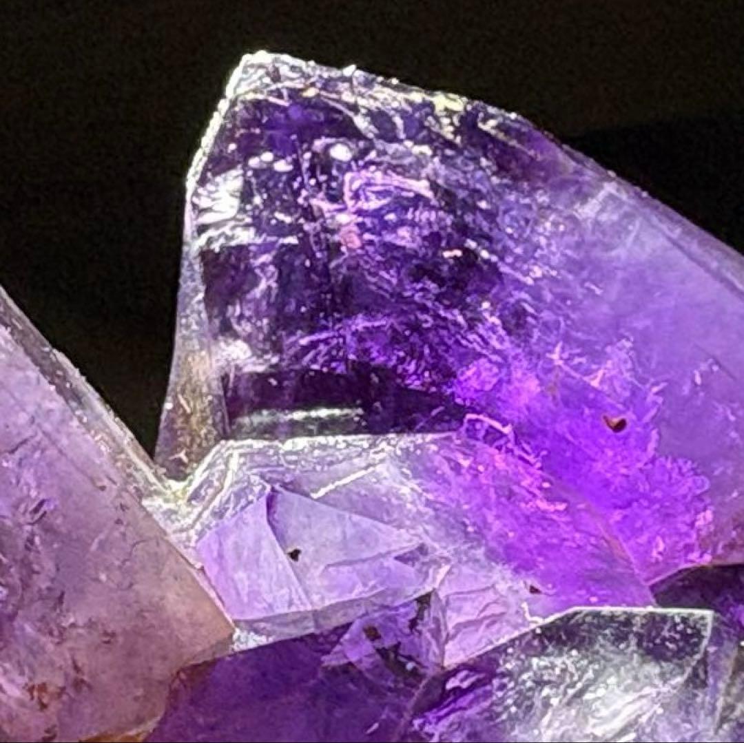 アメジスト　クラスター　美しい　トライゴーニック▽たくさん　レコードキーパー△