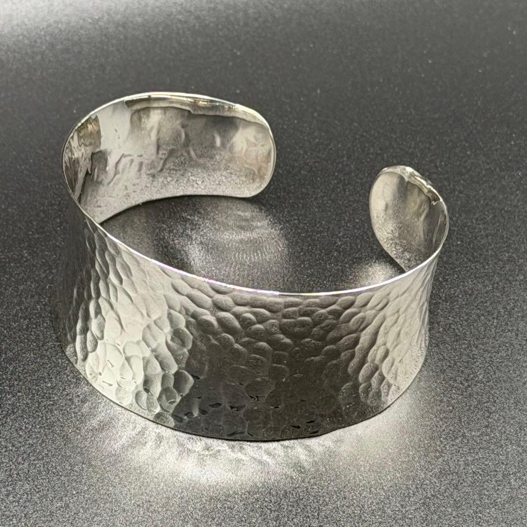 シルバー925 ハンマードオープンバングル