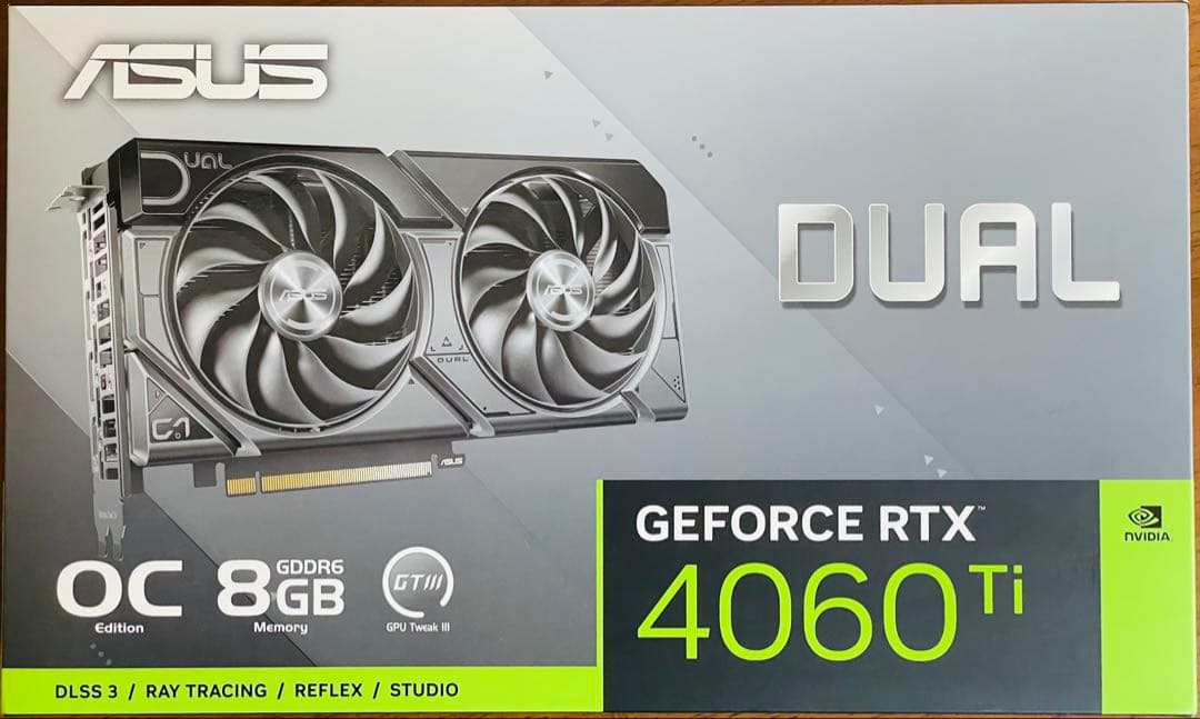 【新品未開封】ASUS Dual RTX 4060 Ti EVO OC 8GB