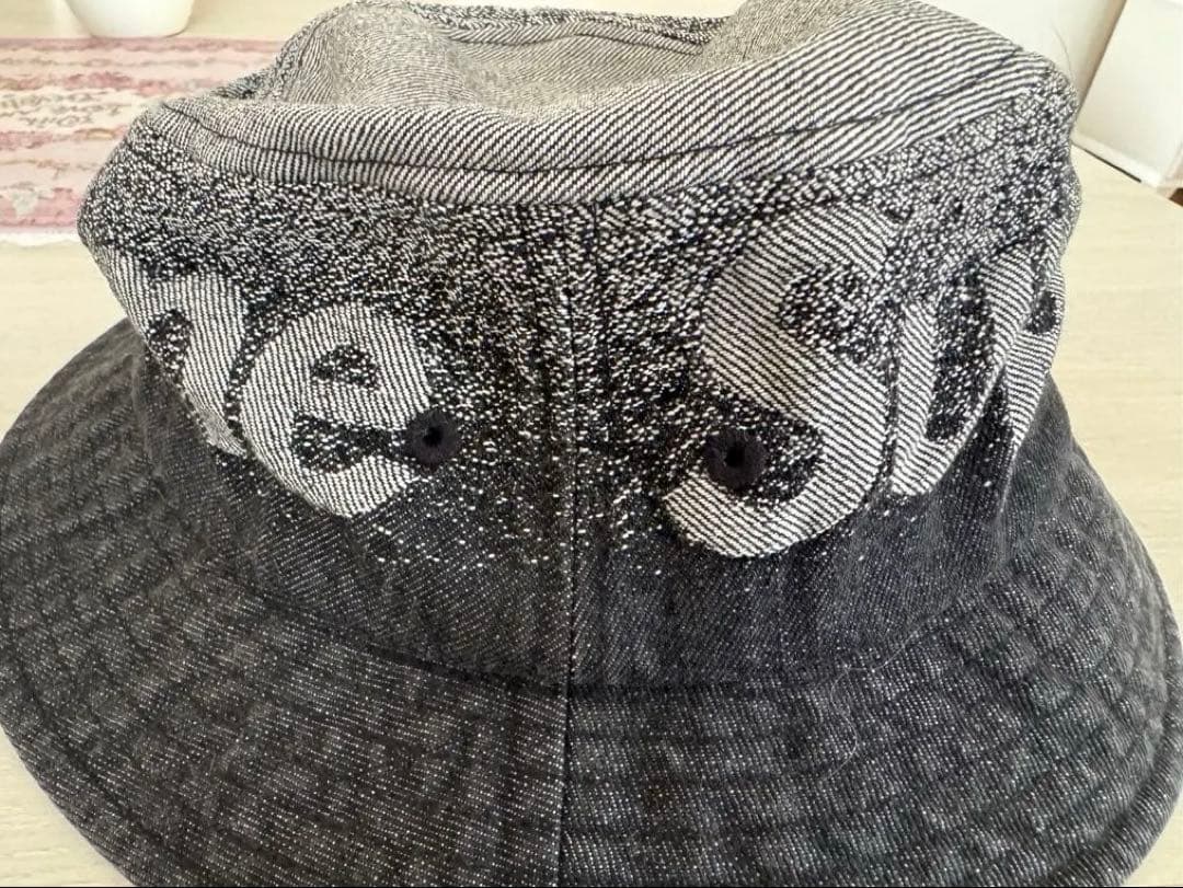 美品 即日発送 Supreme バケットハット M ブラック/グレー