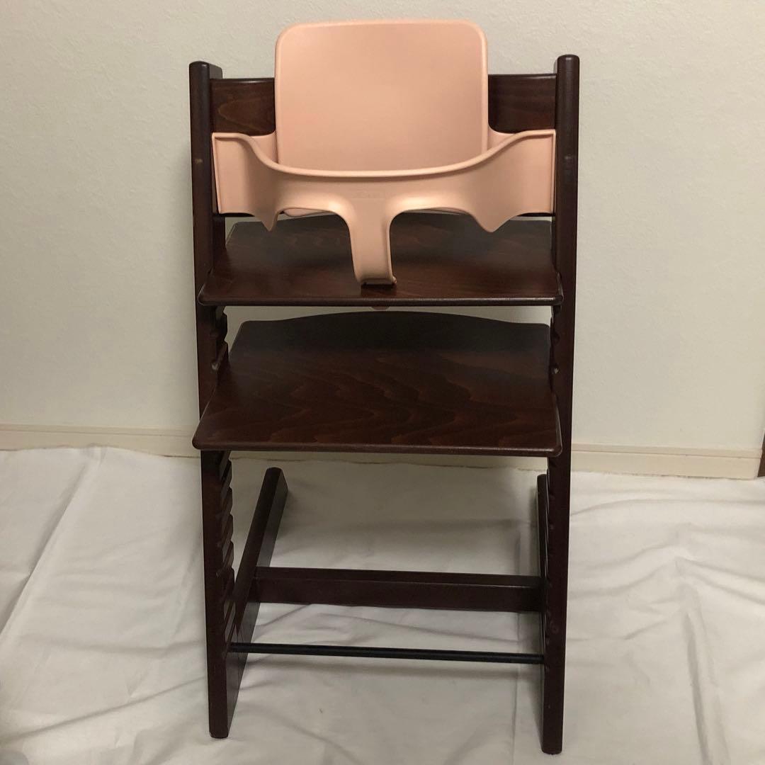 送料込★現行型 C/N4ベビーセット無★ストッケ トリップトラップ 茶色