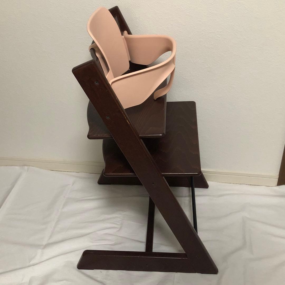 送料込★現行型 C/N4ベビーセット無★ストッケ トリップトラップ 茶色