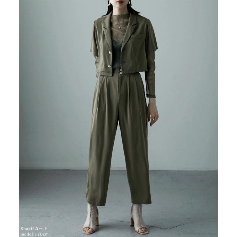 etoll. エトル 3 pieces ジャケット＆パンツ セットアップドレス