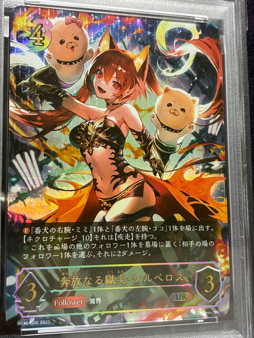 PSA10 奔放なる獄炎 ケルベロス UR シャドウバース エボルヴ ミミ ココ